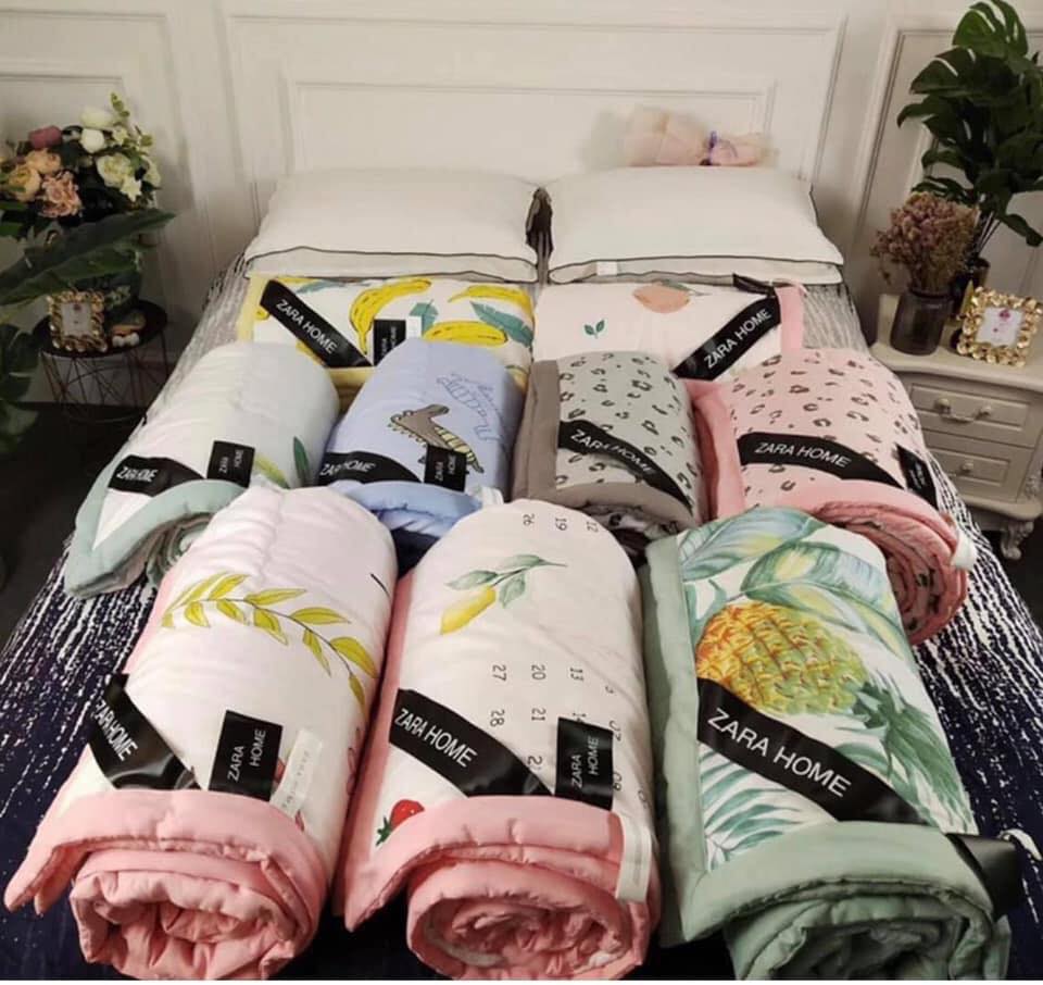 Mền Đũi Zara Home Hình Hoa