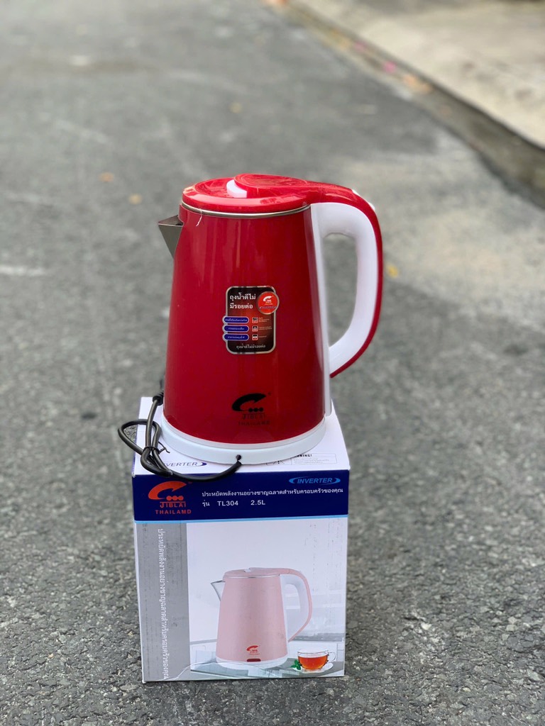 Ấm Đun Siêu Tốc Thái Lan 2.5L Jiplai (Kiện 24 Cái)