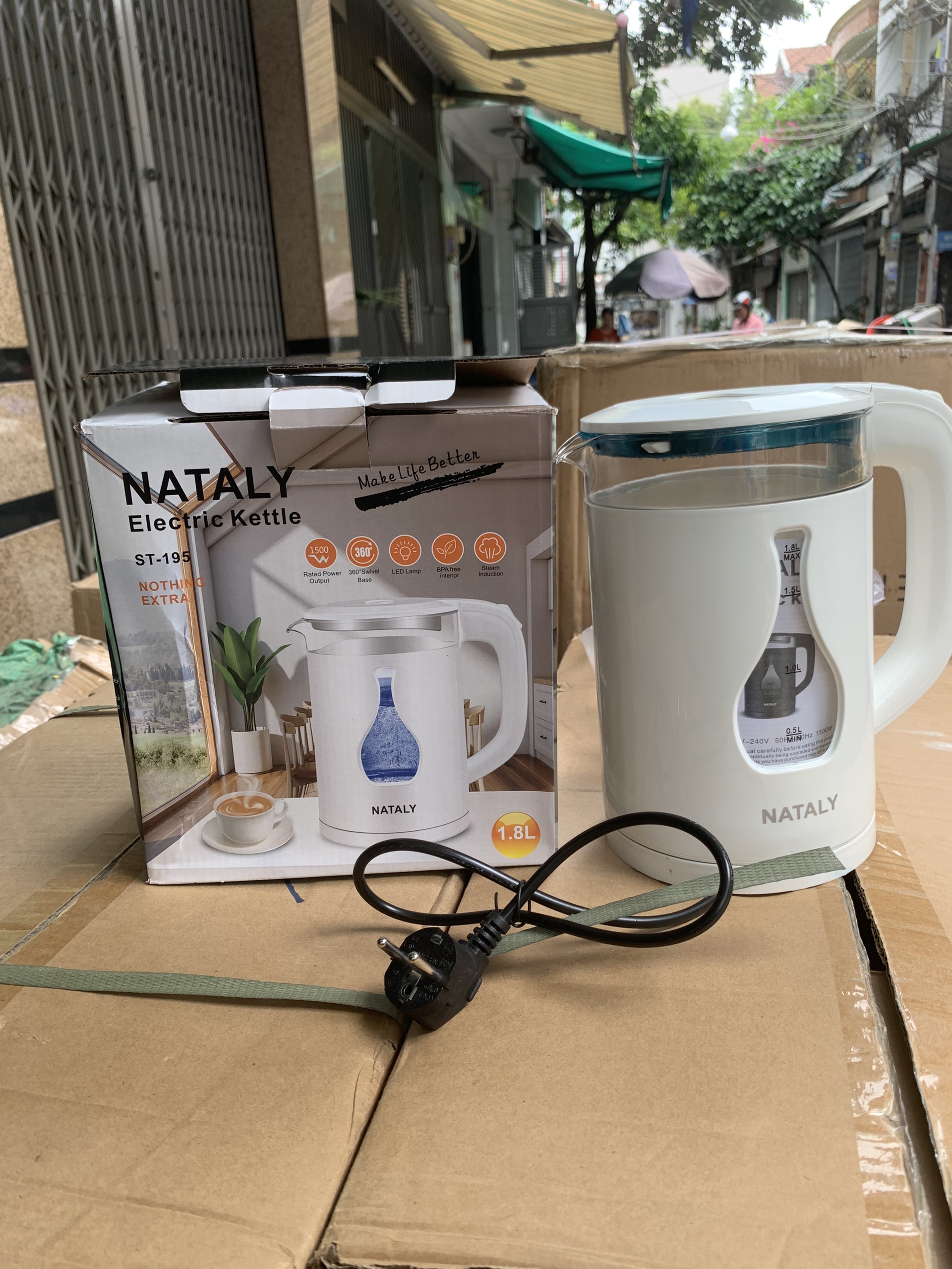 Ấm Siêu Tốc Nataly 1.8L ST-195 ( Thùng 12 cái )