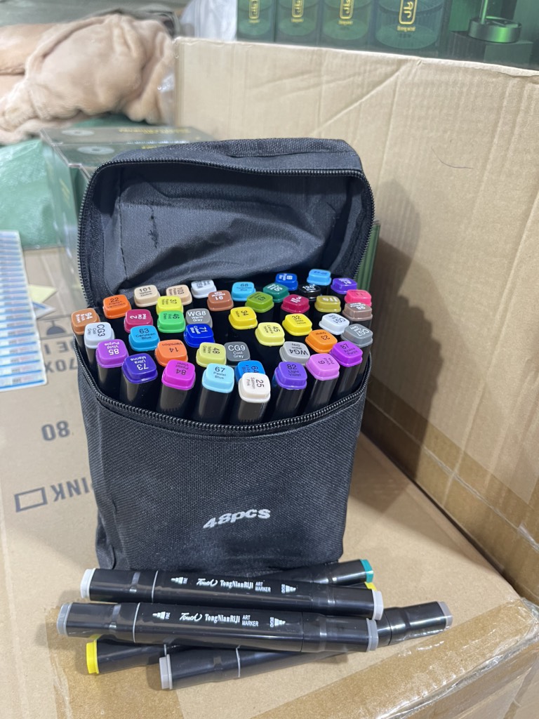 Bộ Bút Màu Dạ Quang 48 Chi Tiết (Thùng 28 Bộ)