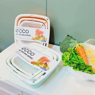 Bộ Rổ Nhựa Kèm Chậu Ecoco ( Thùng 20 )