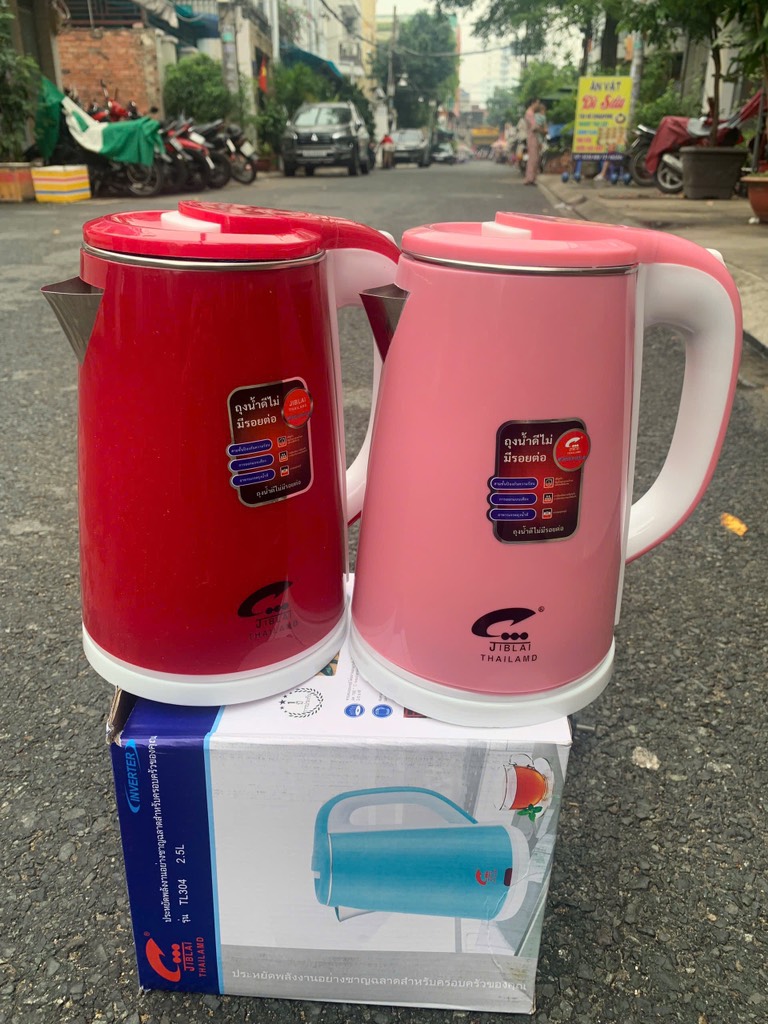 Ấm Đun Siêu Tốc Thái Lan 2.5L Jiplai (Kiện 24 Cái)