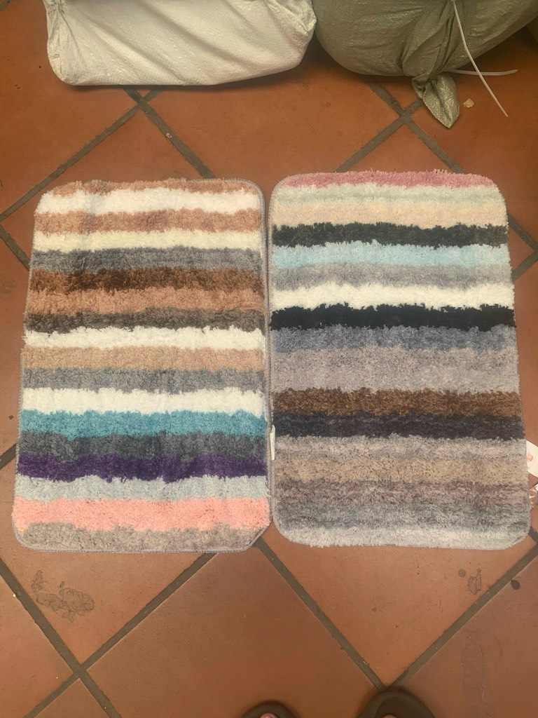 Thảm Lông Lau Chân Sọc Ngang Mẫu Mới ( Bao 100 )