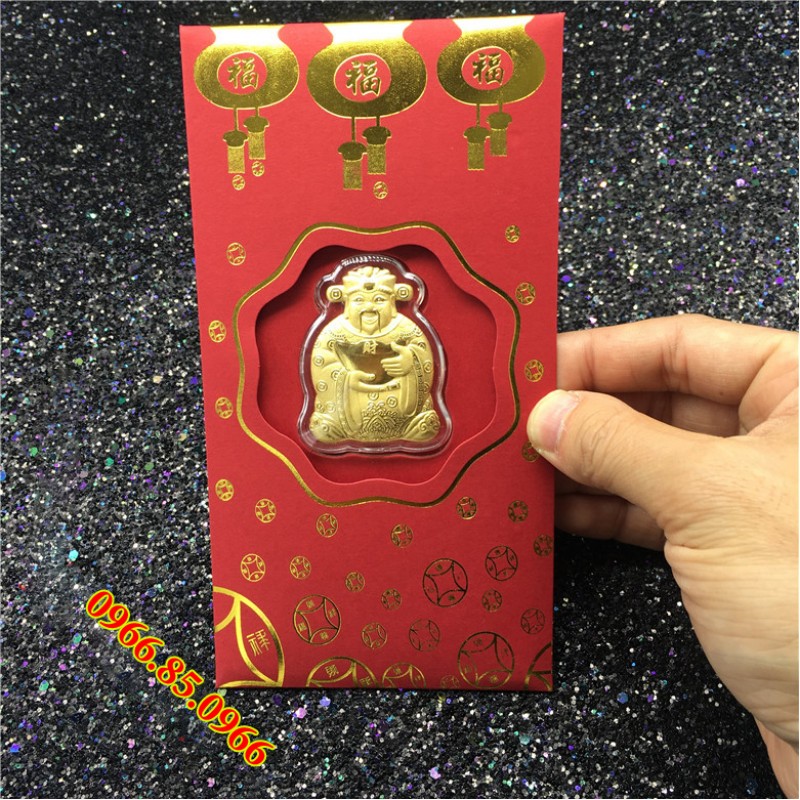 Bao Lì Xì Thần Tài May Mắn (Thùng 1000)