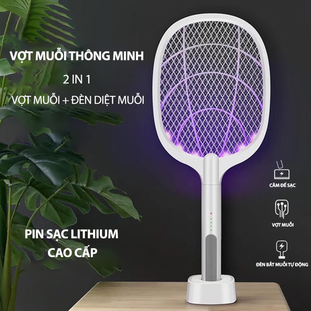 Vợt Bắt Muỗi Tự Động Kèm Dock Sạc FullBox ( Thùng 40 )