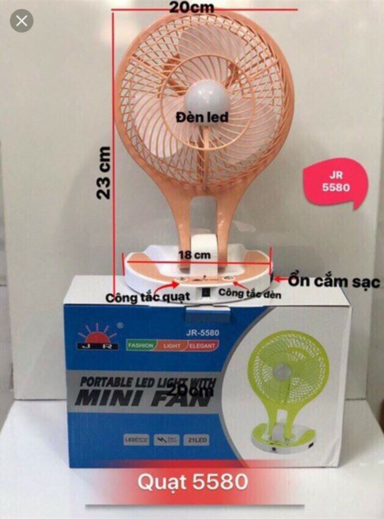 Quạt Tích Điện Mini Fan 5580