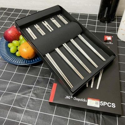 (D100) Bộ 5 Đôi Đũa Inox 304 ZWILLING (Thùng 100 Set)