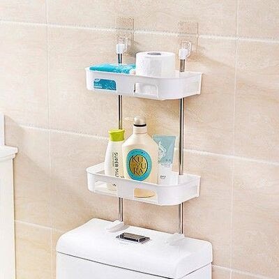 Giá Đỡ Toilet Dán Tường 2 Tầng Tiện Dụng
