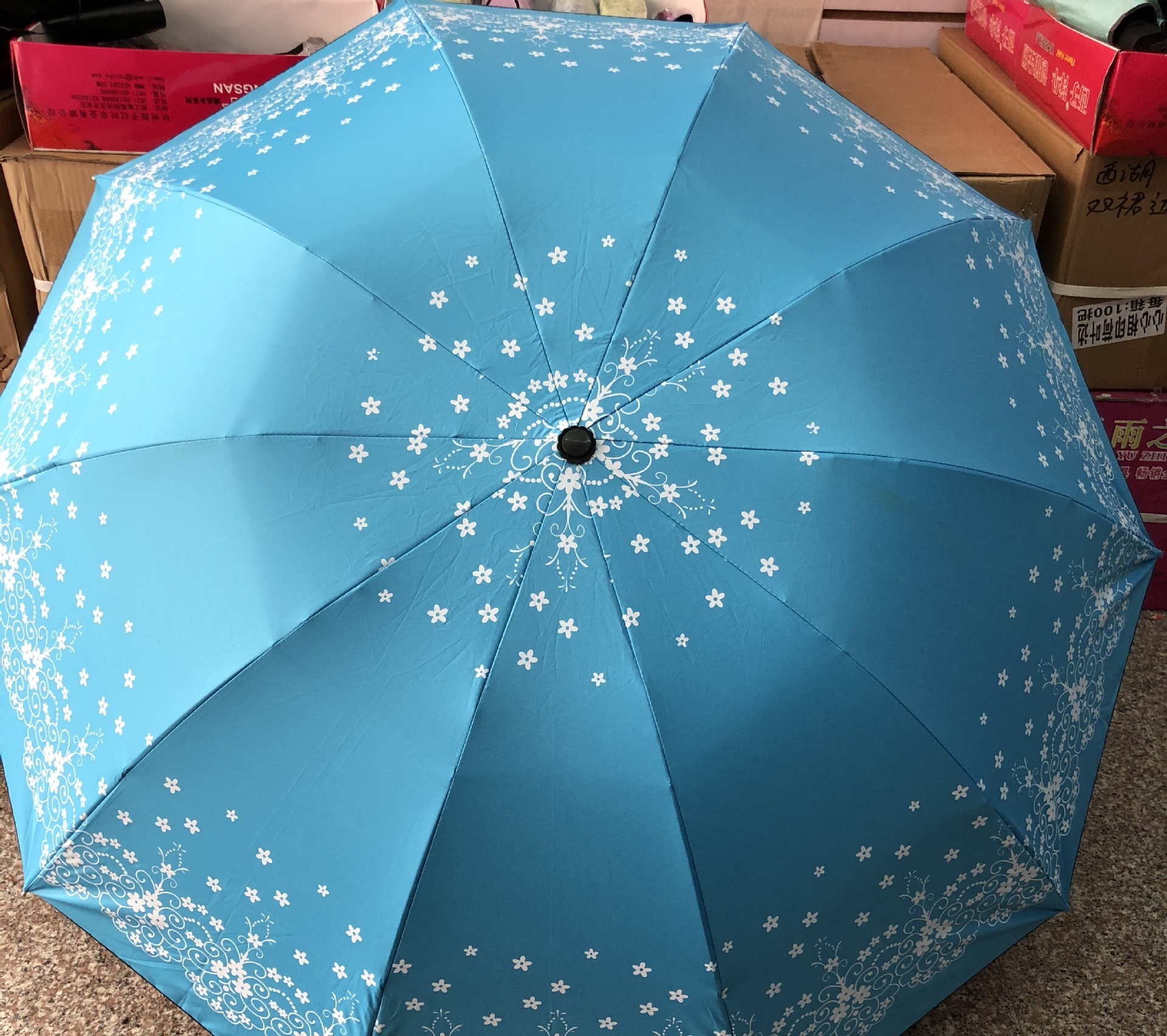 Dù Che Mưa Hình Hoa