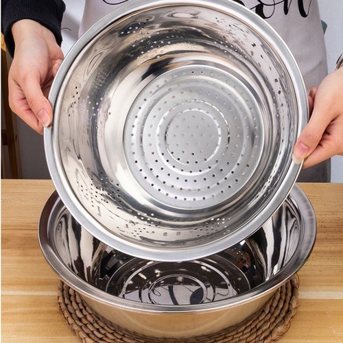 Bộ 5 Thau Rổ Inox ( Thùng 40 )