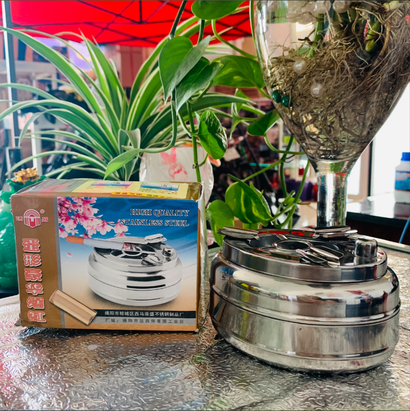 Gạt Tàn Thuốc Inox Bấm Loại To (Thùng 200)