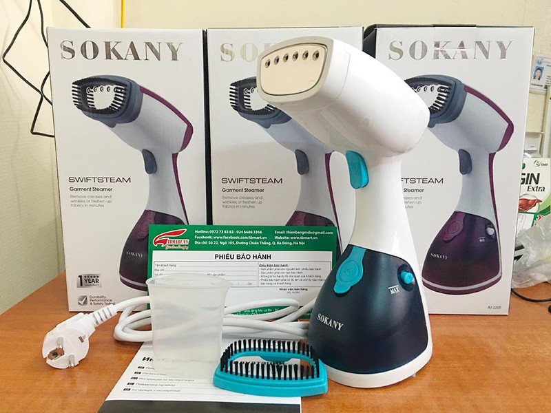 Bàn Ủi Cầm Tay Hơi Nước Sokany AJ-2205