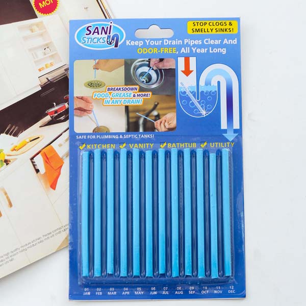 Vỉ 12 Que Thông Cống Sani Sticks