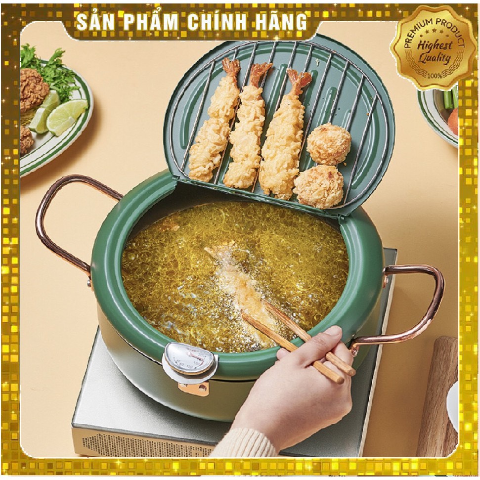 Nồi Chiên Kèm Nhiệt Độ Cao Cấp