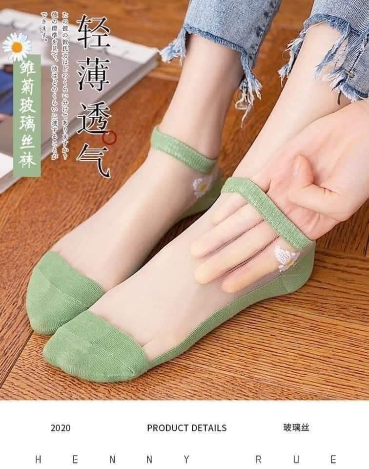 (Set 10) Vớ Ren Hoa Cúc (loại vớ lưới)