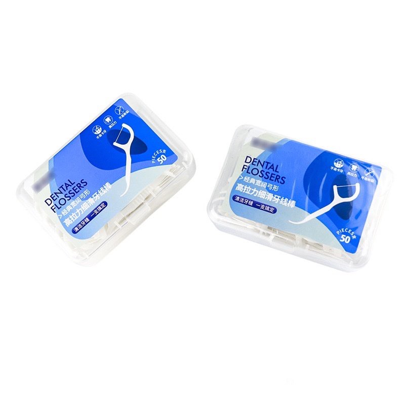 (Hộp) Set 50 Tăm Xỉa Răng Nha Khoa (Thùng 500)