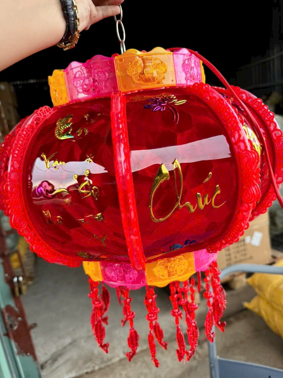Đèn Lồng Tết SIZE 60cm (Thùng 18) - Hộp 2 Cái, Bán Theo Từng Cái