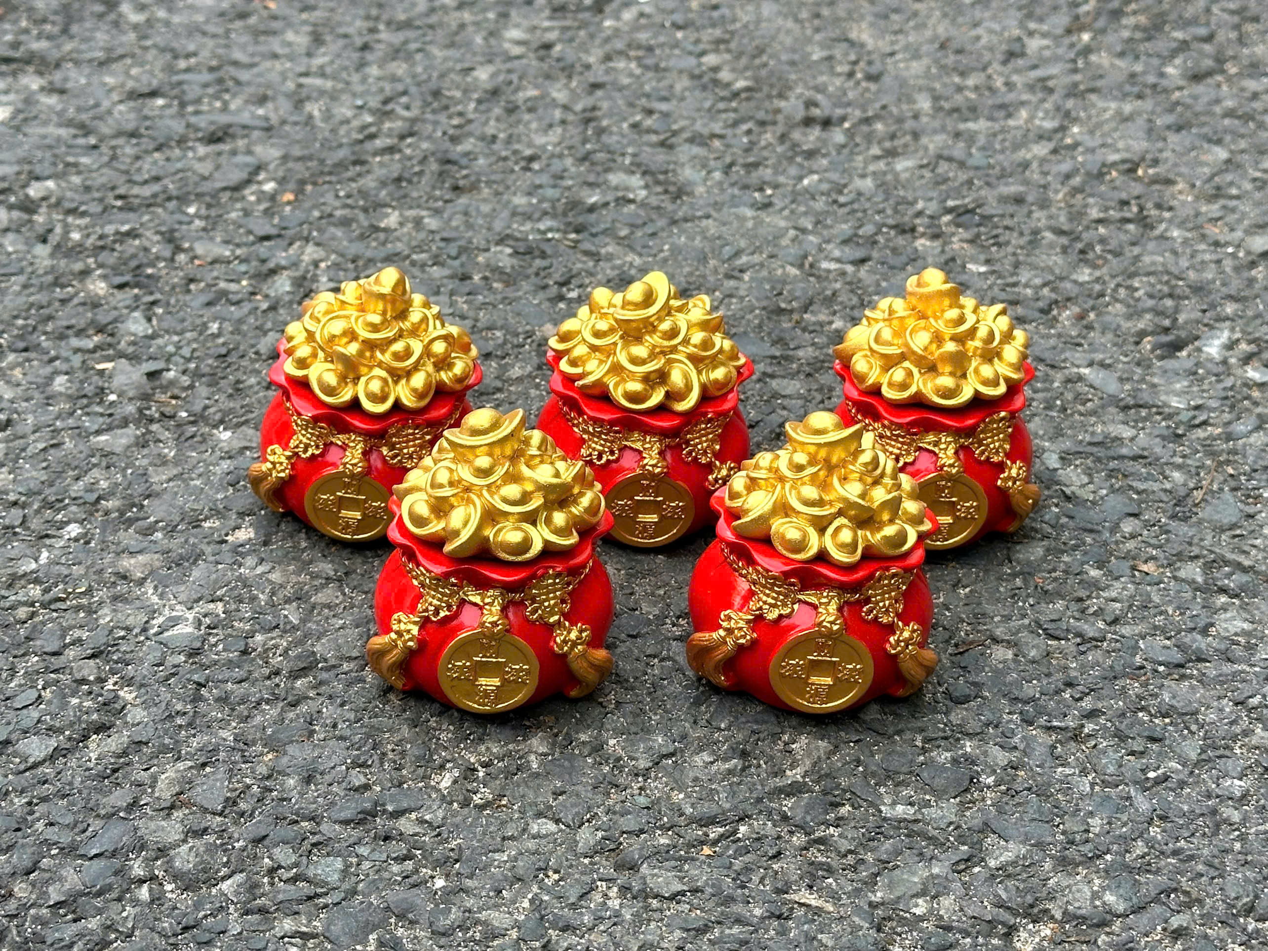 Túi Vàng Tài Lộc Trang Trí Ngày Tết (Thùng 200)