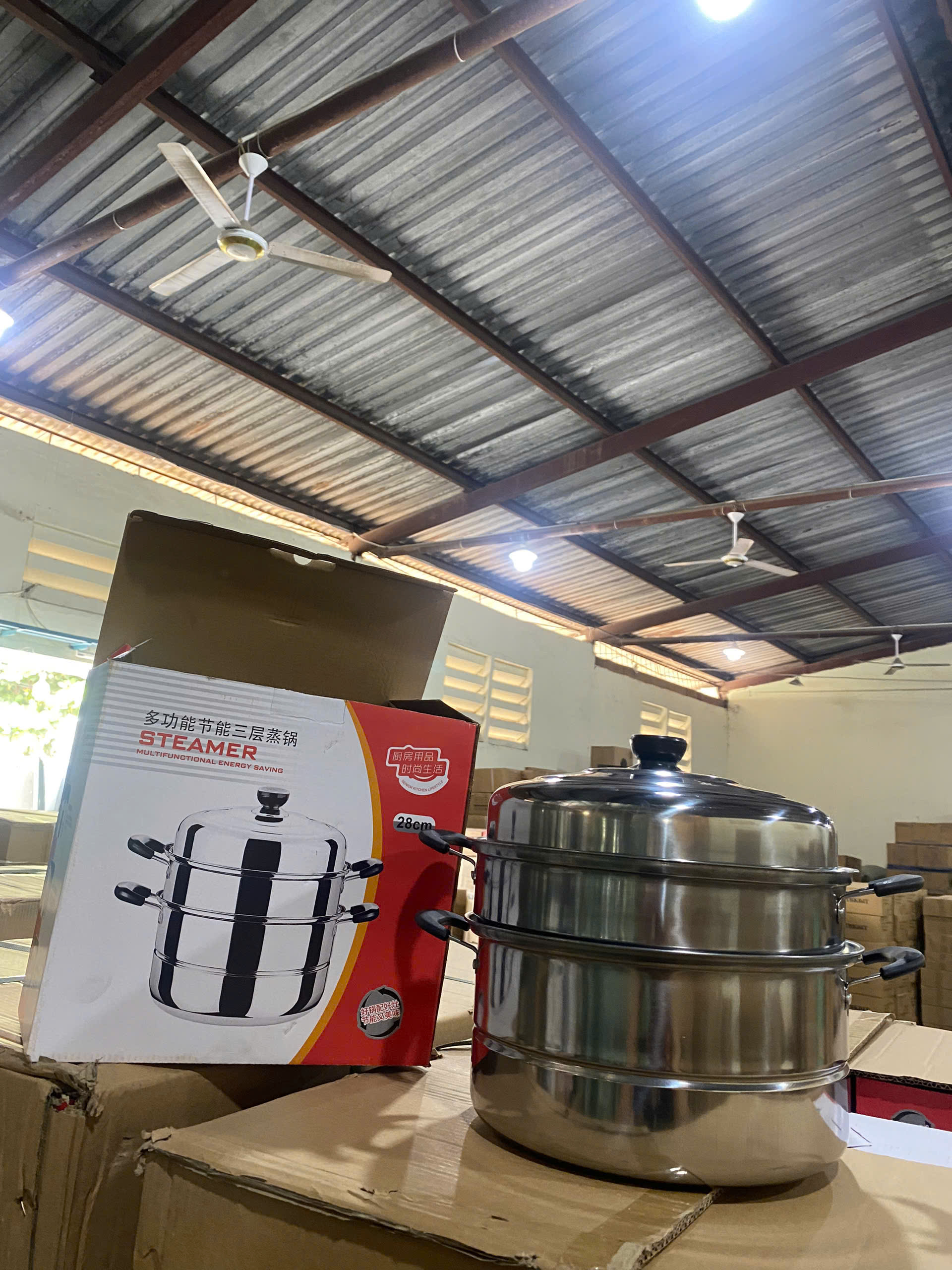 Nồi Hấp 3 Tầng Size 28cm (Thùng 24)