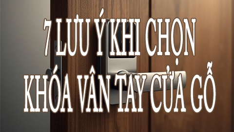7  lưu ý khi chọn mua khóa vân tay cửa gỗ bạn không nên bỏ qua
