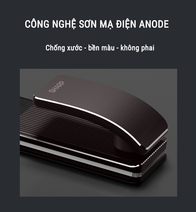 Công nghệ mạ Anode chống phai màu được sử dụng trên khóa sharp h4FV