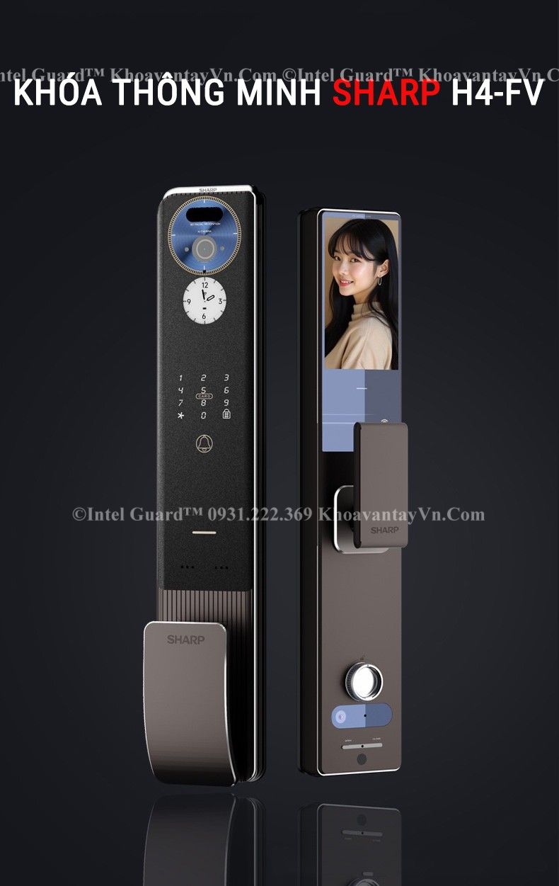 Khóa thông minh khuôn mặt Sharp H4-FV đẳng cấp sang trọng