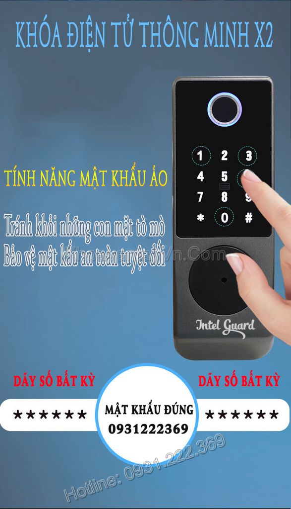 Lắp khóa vân tay điện tử thông minh cổng sắt X2 uy tín tại Hải Phòng
