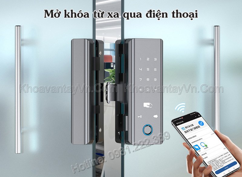Khoá điện tử thông minh cửa kính IGD02 tại Hải Phòng