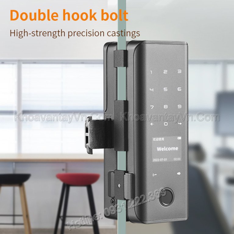 Khoá điện tử thông minh cửa kính IGD02 tại Hải Phòng