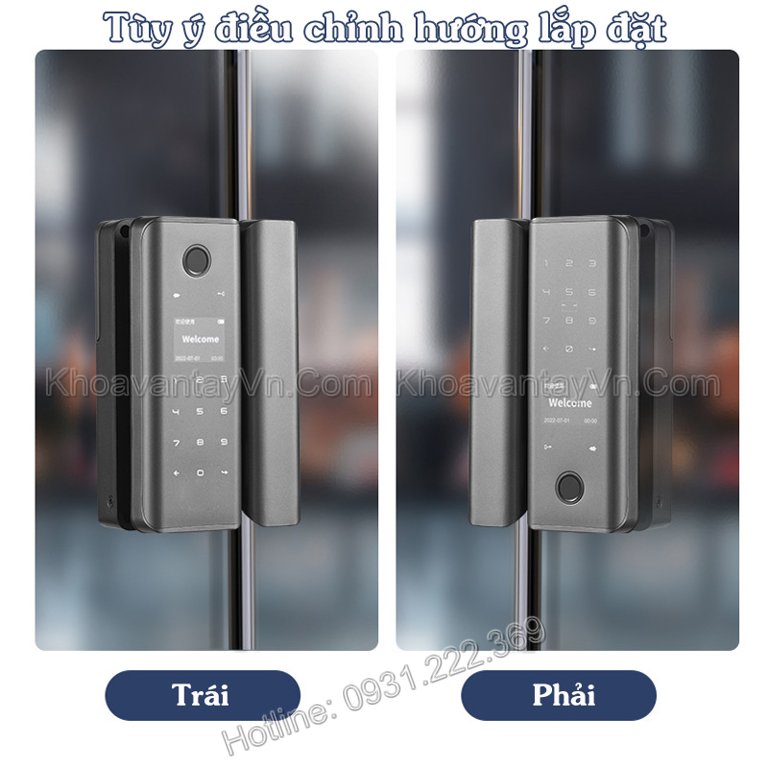 Khoá điện tử thông minh cửa kính IGD02 tại Hải Phòng