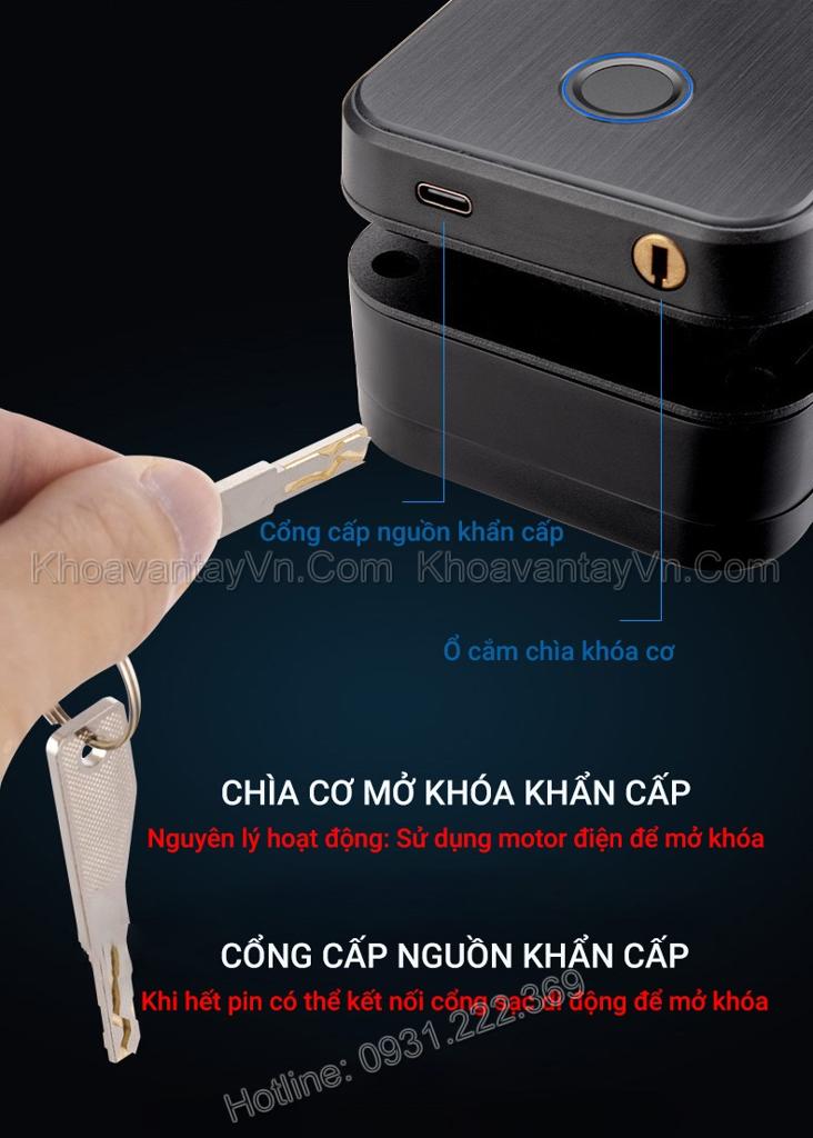 Lắp khoá vân tay thông minh khóa điện tử cửa kính MK189 Hải Phòng