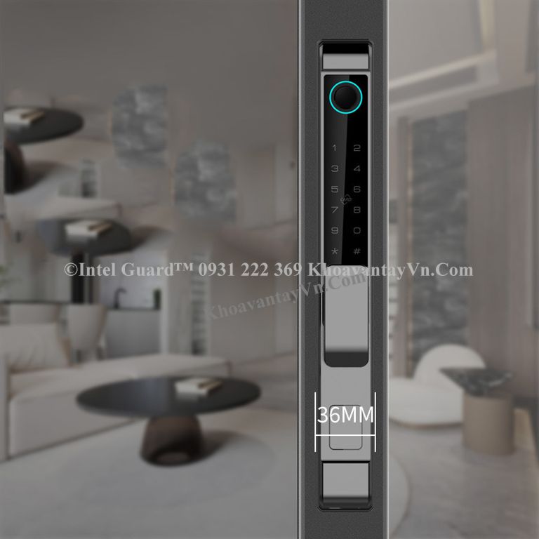 Khóa thông minh cửa nhôm kính KCN09 uy tín tại Hạ Long Quảng Ninh