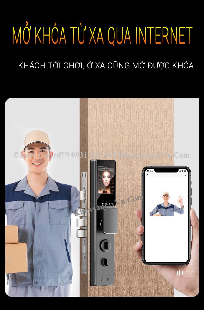 Khóa cửa thông minh khuôn mặt K9 Pro cao cấp tại Hải Phòng