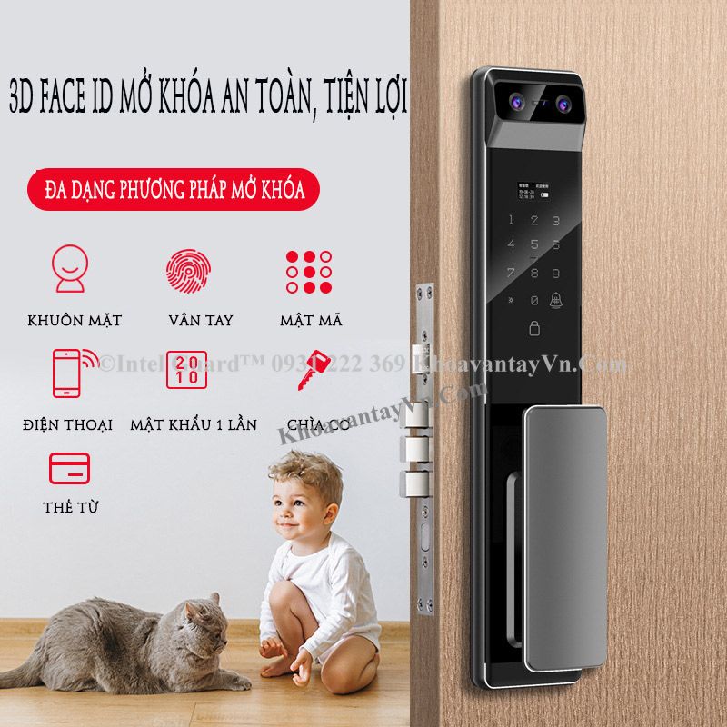 Khóa cửa thông minh khuôn mặt K9 Pro cao cấp tại Hải Phòng