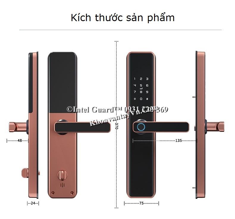 Kích thước khóa từ MK19 