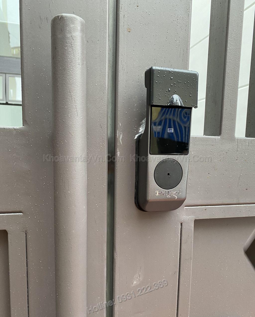 Lắp khóa vân tay điện tử thông minh cổng sắt X2 uy tín tại Hải Phòng