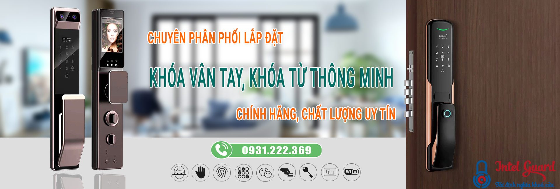 Khoá cửa vân tay, khoá cửa từ khách sạn, nhà riêng, chung cư tại Hải Phòng