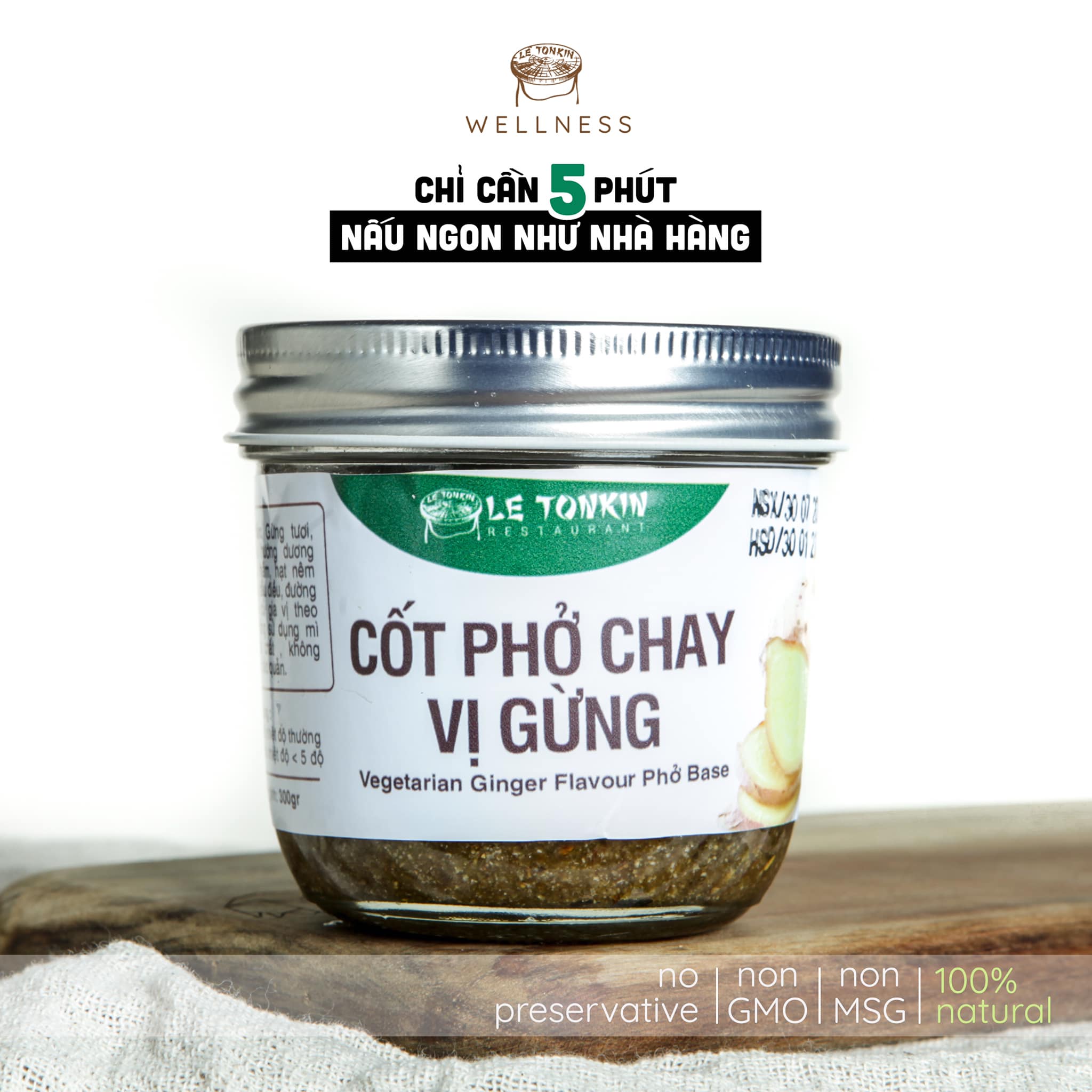 Cốt phở chay vị gừng Le Tonkin