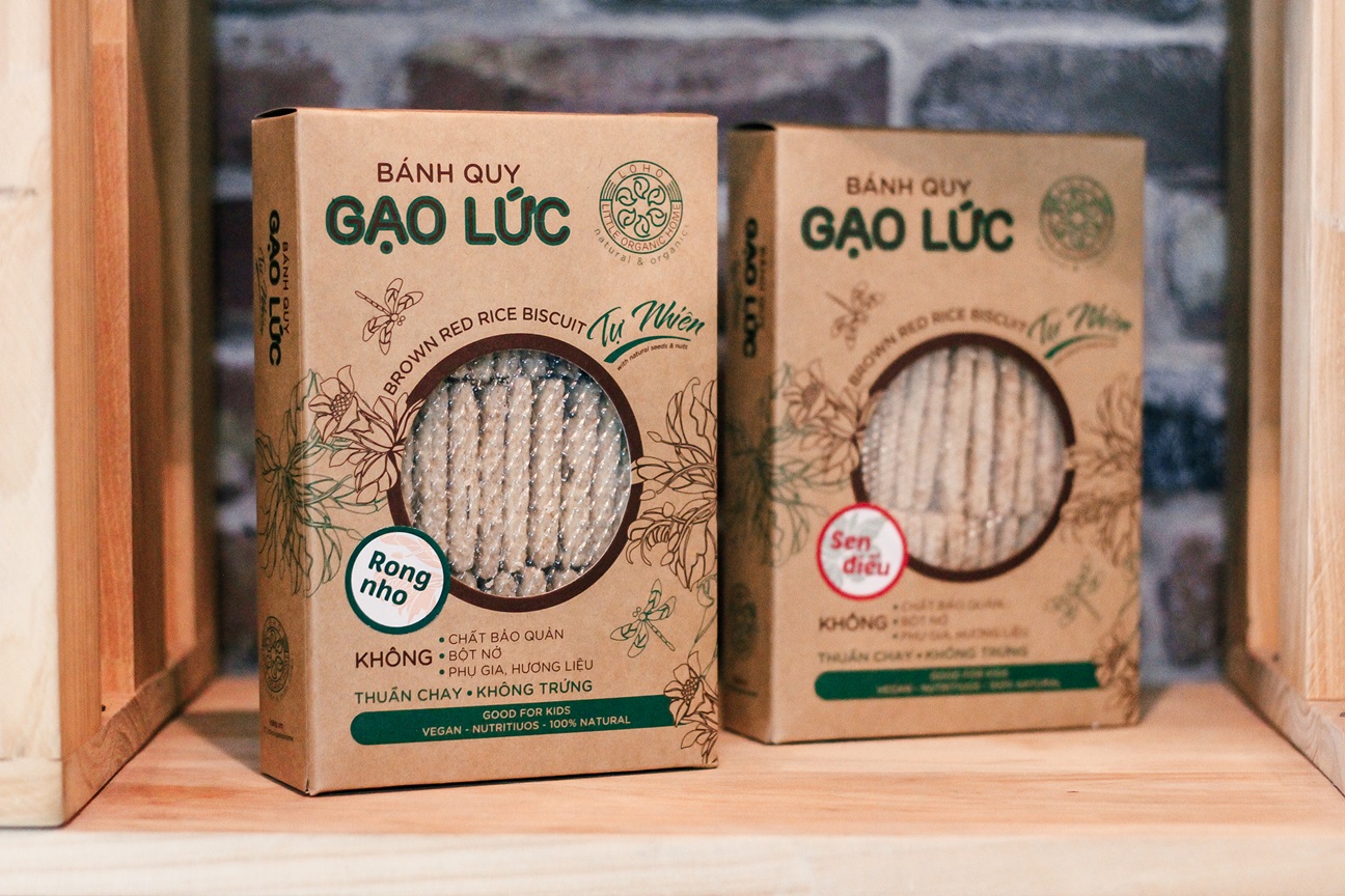 Bánh gạo gạo lức tự nhiên Loho - Rong nho 400gr