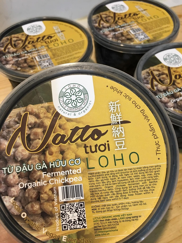 Natto tươi Loho- từ đậu gà hữu cơ lên men kiểu Nhật 300gr