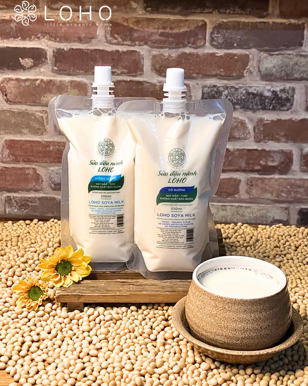 Sữa đậu nành Loho có đường 300ml