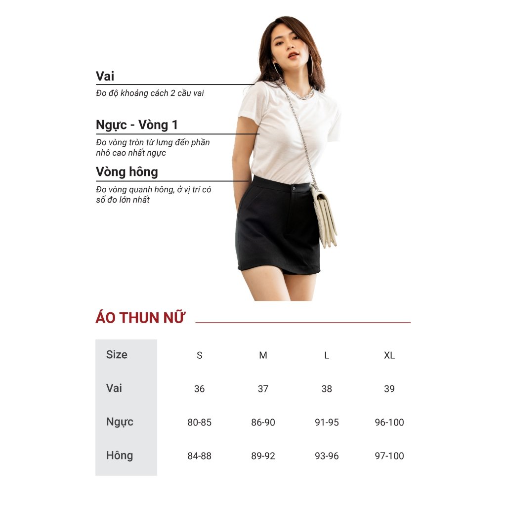 ÁO THUN CỔ TRÒN TRẮNG VISCO