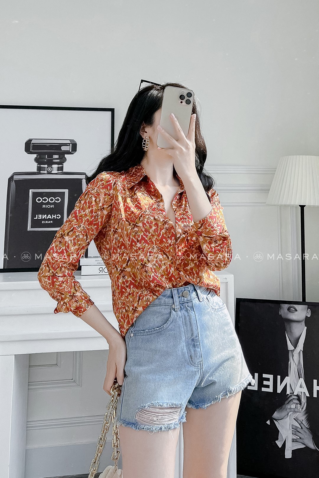 QUẦN JEAN SHORT XANH TUA RUA