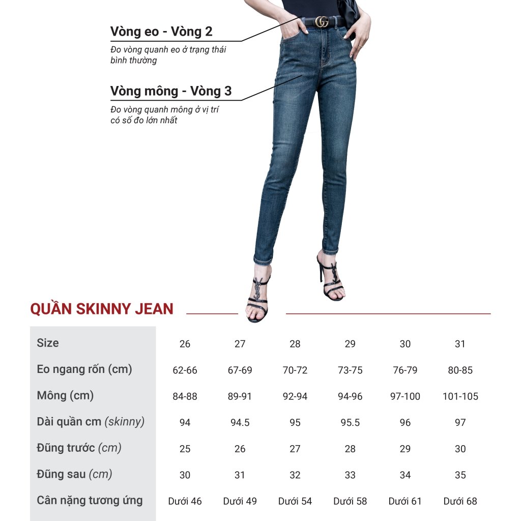 Quần Skinny Jeans màu đen