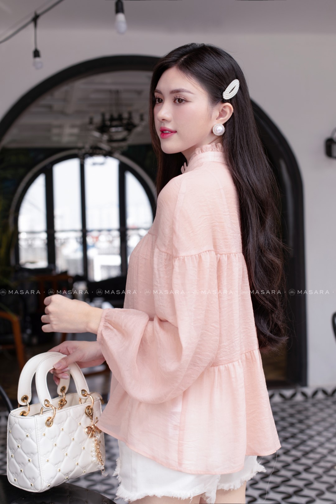 Đầm váy babydoll hoa nhí dáng dài tay bồng VH039, mẫu váy hoa cúc vintage  qua gối bầu bí bon chen được - Đầm, váy nữ | ThờiTrangNữ.vn