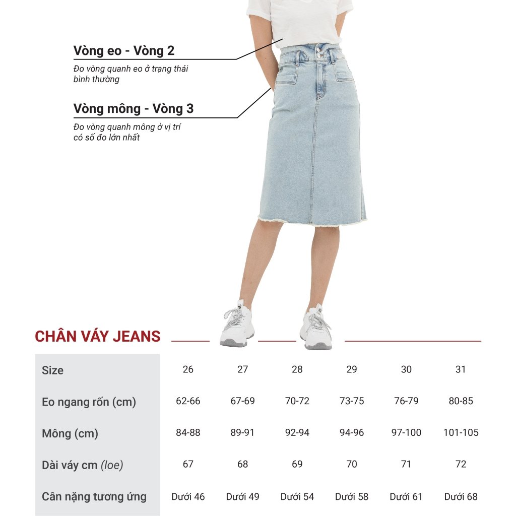 VÁY JEAN LỬNG MÀU XANH ĐẬM