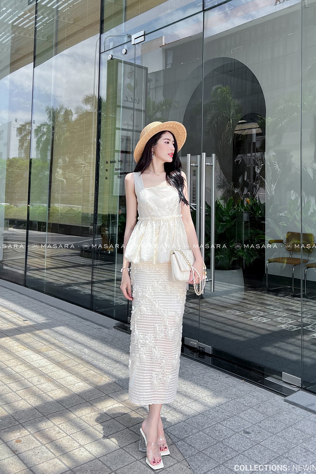 Chân váy công sở màu kem cho nàng công sở thêm phần nữ tính – Maxivic  Fashion