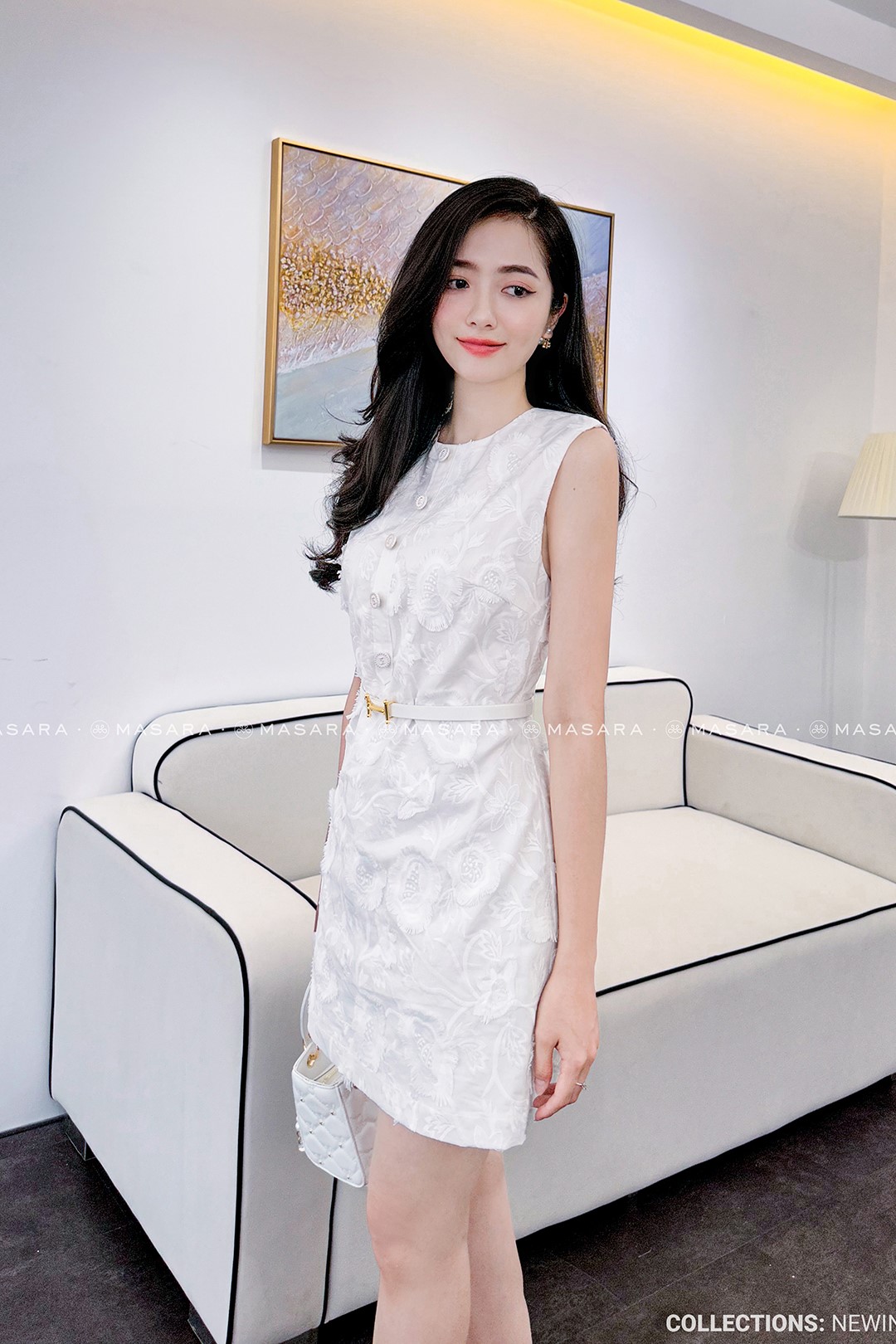 Váy bầu hoa trắng vải thô cao cấp - khuyến mãi giá rẻ chỉ: 250.000 đ | Giảm  giá mỗi ngày