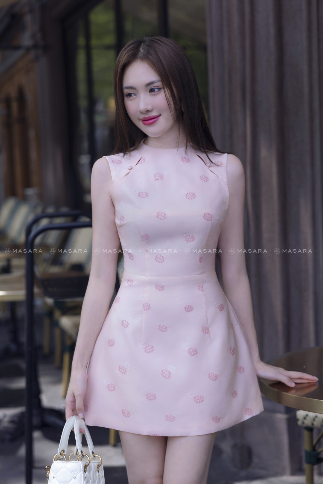 ĐẦM XỐP HOA NHÍ HỒNG