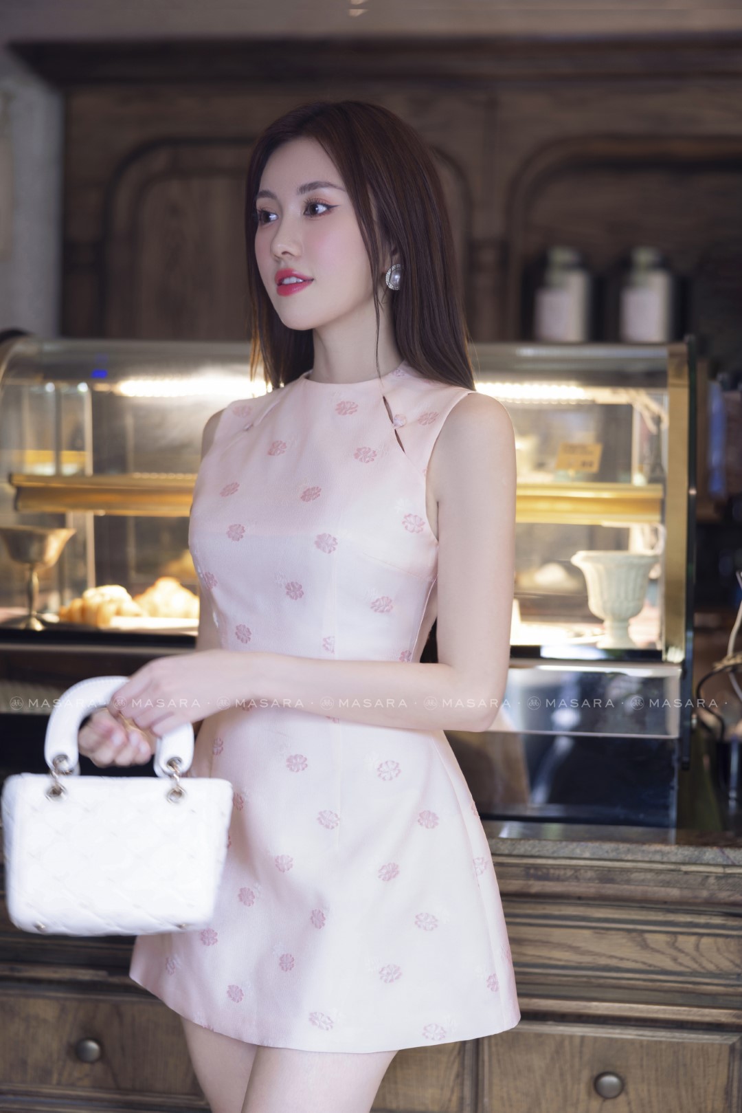 ĐẦM XỐP HOA NHÍ HỒNG